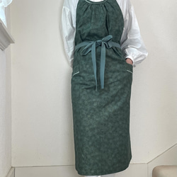 ダブルガーゼの割烹着（グレー）受注製作 エプロン f-coop 通販