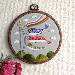 受注生産】ひな祭り刺繡フレーム 桃の節句 その他インテリア雑貨