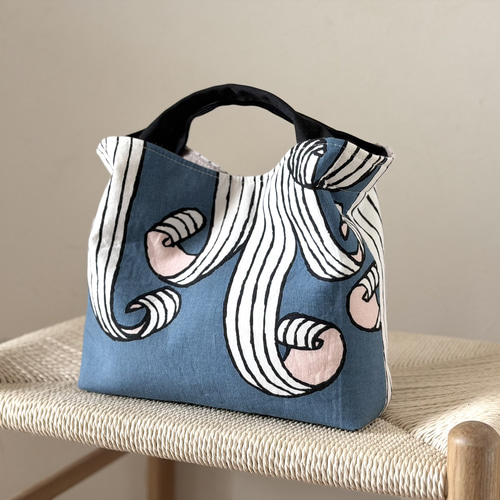 ⚮̈ミナペルホネン　ヌッピバッグ➕（プラス）swing blue ⚮̈ミナペルホネン ヌッピバッグ➕（プラス）swing blue トートバッグ