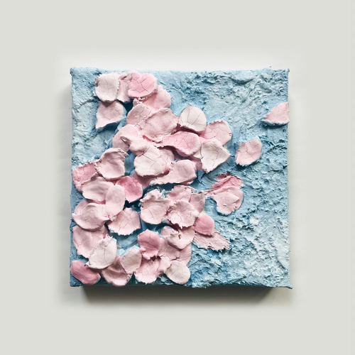 桜のテクスチャーアート 絵画 抽象画 壁掛け 春 花 インテリア パネル