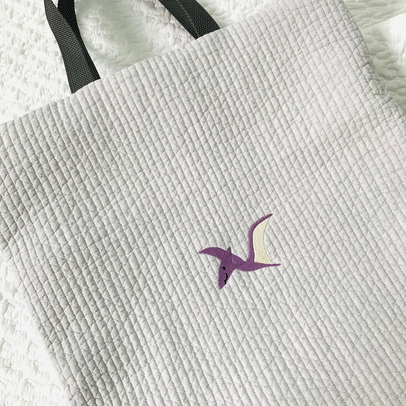 ライヴリーダイナソー　選べるレッスンバッグ　H40W40D4 ヌビ　入園入学準備　お稽古バッグ　通園バッグ　絵本バッグ 2枚目の画像