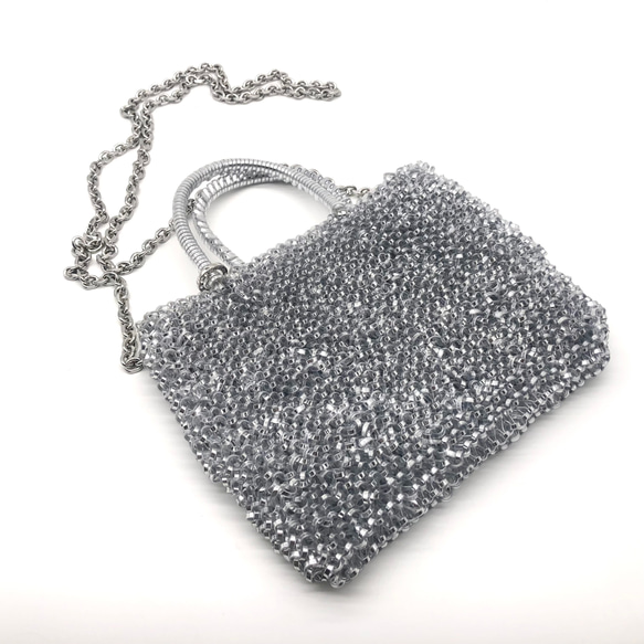 ANTEPRIMA アンテプリマ ショルダー・ハンド 2wayバッグ　シルバー ANTEPRIMA（アンテプリマ） 美品 ウンチネット セッキオ 2WAY