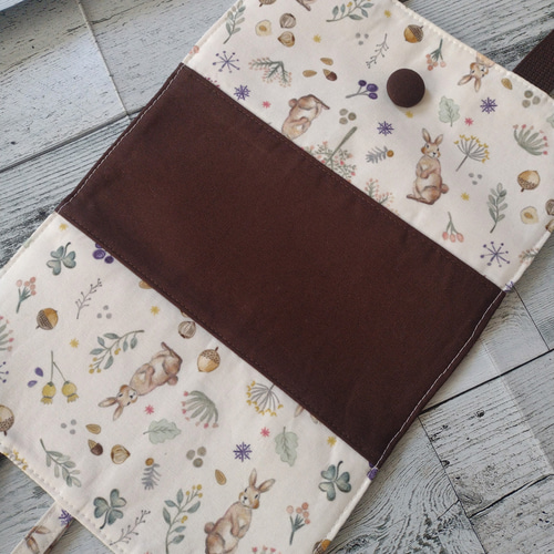 レビューブックカバー レビューブックカバー Rabbit ブックカバー fly_handmade 通販