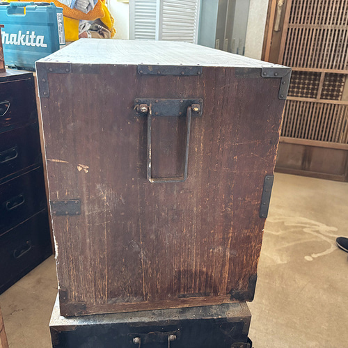 明治時代の和箪笥リメイクチェスト 幅95cm｜アンティーク古家具 テレビ