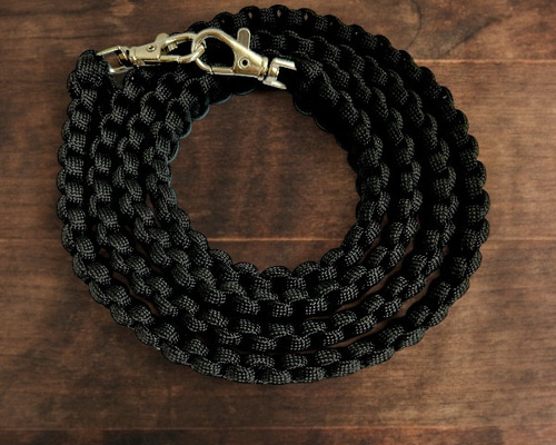 Black Paracord Series】パラコードスマホショルダーストラップ