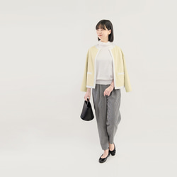 楽なのにきちんと見える｜洗えるジャケット バイカラー ブルー｜通勤・オフィス・お出かけ｜CORALIE-2JK-BU 7枚目の画像