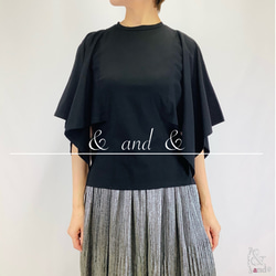 今期 スピック&amp;スパン  ノーブル  ケープスリーブ 新品 追加》スリーブスリットケープジャケット（ノーカラージャケット
