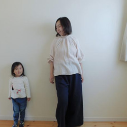 ◆お試し価格◆ワイドパンツ◆　コットンツイル・ブラック 12枚目の画像