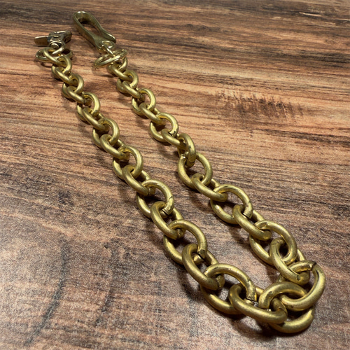 真鍮小判カンウォレットチェーン – WC05-40 キーリング MIHARU LEATHER