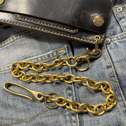 真鍮小判カンウォレットチェーン – WC05-40 真鍮小判カンウォレットチェーン – WC05-40 キーリング MIHARU LEATHER