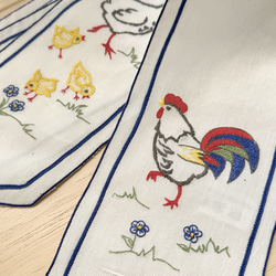レースクロス ハンドメイド テーブルセンター リネン 手刺繍 レース