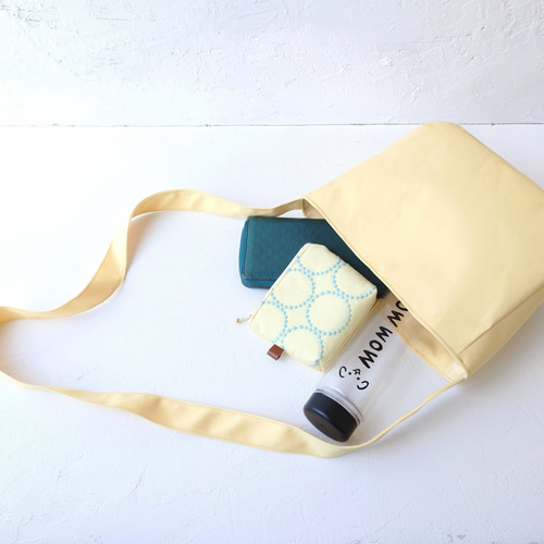 ミナペルホネン タンバリン[yellow×lightblue]とイエロー帆布