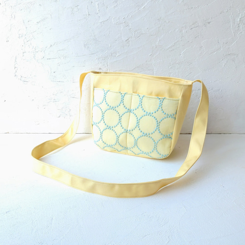 ミナペルホネン タンバリン[yellow×lightblue]とイエロー帆布