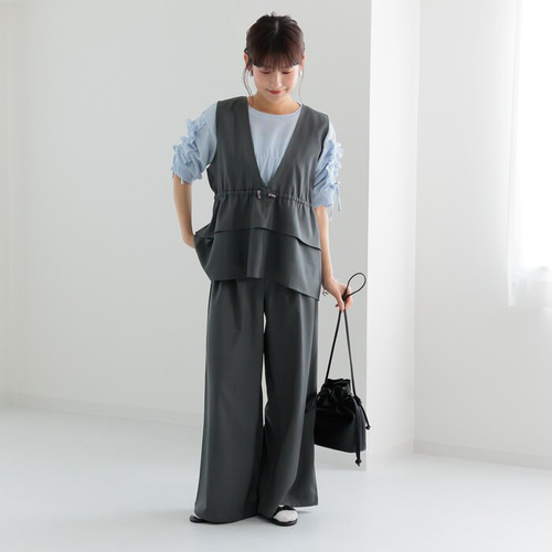 endlessmade セットアップ M 再販無し 希少 SS新作】綺麗めにもカジュアルにも着回せる万能セットアップ ゆったり