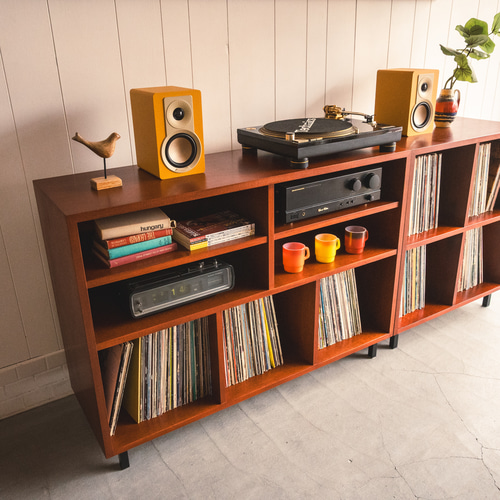 BOOGIE'S OPEN RECORD SHELF【W1200】 北欧 ビンテージ ミッド