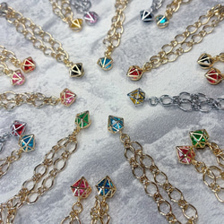 人気作家さんハンドメイド 帽子あんよネックレスアンティークレース布花ぬいぐるみ ストぬいちゃんに♡ ダイヤ型 推し色 ネックレス バッグチャーム