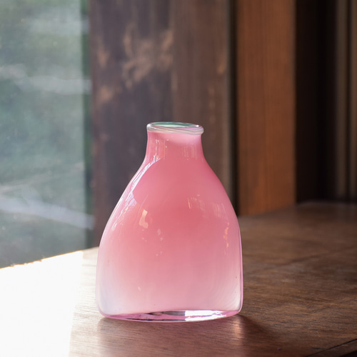 konoha花瓶すぼみくち～ピンク×ミント～ 一輪挿し・花瓶・花器 河村
