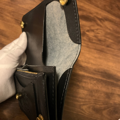 トラッカーウォレット 昭南多脂ベンズ ミドル CA008 二つ折り財布
