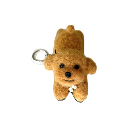 ジャンピングコーギーちゃんのキーホルダー♪ 羊毛フェルト petit.L