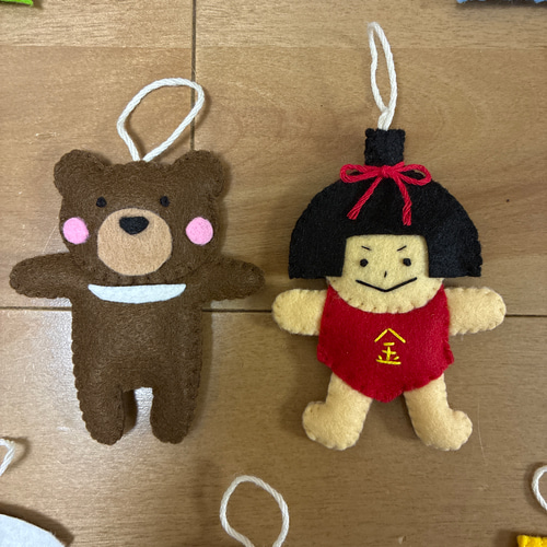 ガーランド フェルト ハンドメイド こどもの日 こいのぼり 金