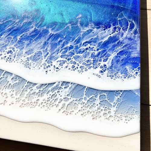 心をリセットしたい方へ 海アート レジンアート 90cm（30cm角×3枚