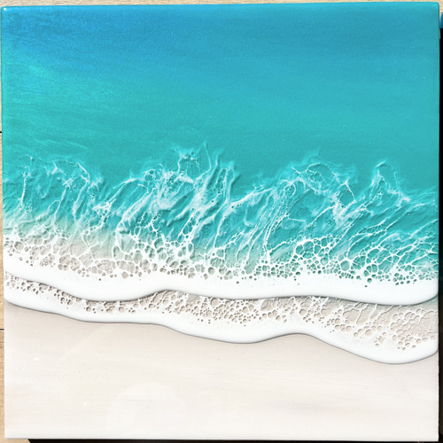 心をリセットしたい方へ 海アート レジンアート 90cm（30cm角×3枚