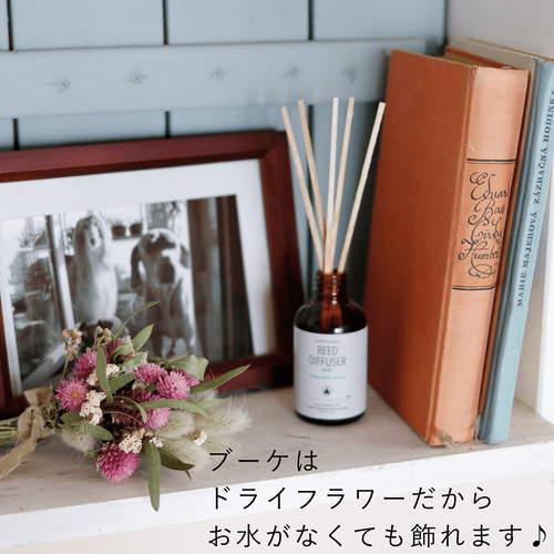 6本セットひまわりインテリア 花ブーケ W111母の日花プロヴァンスラベンダー 富良野花七曜 ブーケと焼菓子セット ドライフラワー 焼き菓子 こだわり