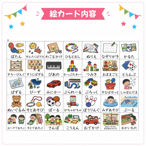 280枚】絵カード＊ラミネート済み8シート 雑貨・その他 療育・保育教材