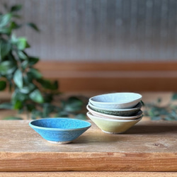 石目の小さな小さな豆楕円鉢　和モダン 3枚目の画像