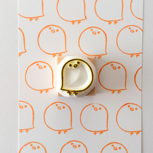 吹き出しヒヨコ 消しゴムはんこ はんこ・スタンプ NICOsmile