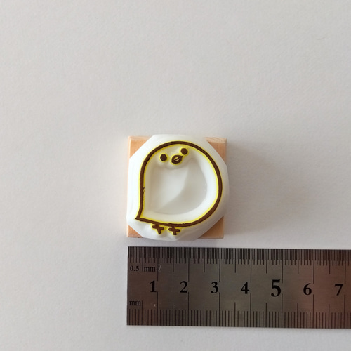 吹き出しヒヨコ 消しゴムはんこ はんこ・スタンプ NICOsmile ニコ