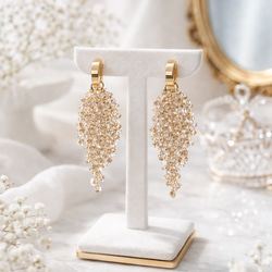 ⚪︎かすみ草イヤリング⚪︎ピアス⚪︎ワイヤーアクセサリー