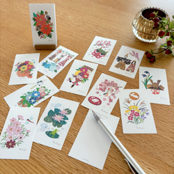春の花ミニサンキューカードセット メッセージカード tomocollage 通販