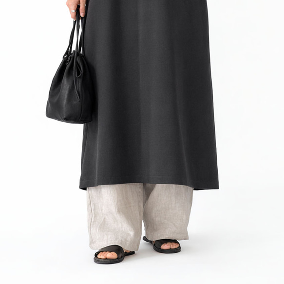 LINEN TUCK WIDE PANTS【リネンタックワイドパンツ】C2312 キュロット