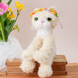 受注作品>> 癒されネコのあみぐるみ<MINIあみぐるみ>こねこのダッキー