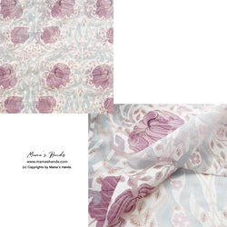 《蓬鬆蛋白石與半透明花朵》☘️ Pimpernel William Morris 淡粉色蓬鬆髮圈 第3張的照片