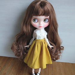 ブライスアウトフィット*1/6ドール服※ふんわりピンクのガーゼ生地の