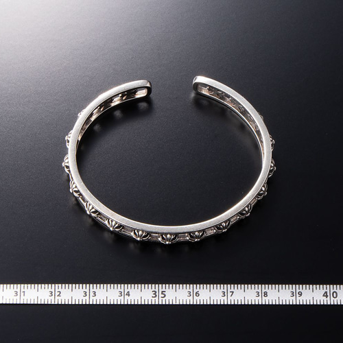 バングル ブレスレット シルバー925 メンズ レディース フローラル