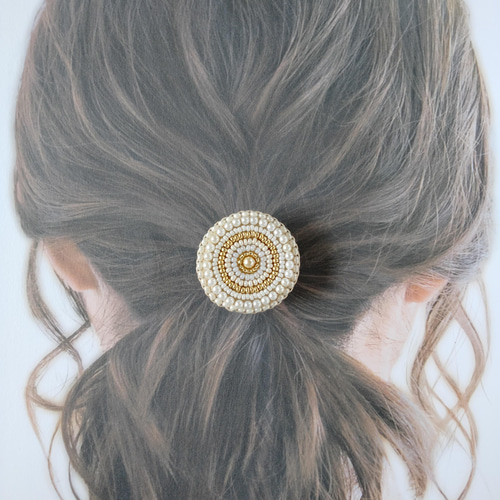 ビーズ刺繍◇ヘアゴム 002 ヘアゴム isoa/イソア 通販 2062149