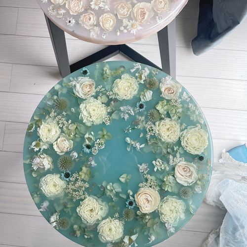 flower stool ❉ レジン スツール チェア サイドテーブル コーヒー