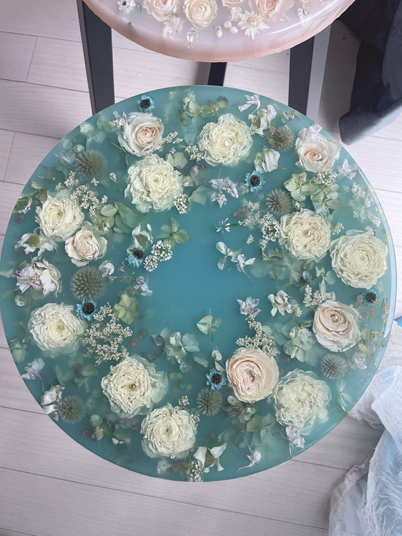 flower stool ❉ レジン スツール チェア サイドテーブル コーヒー