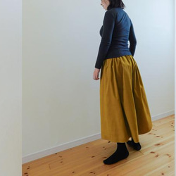 ◆お試し価格◆ガウチョパンツ◆　コットンダブルガーゼ・ベージュ 6枚目の画像