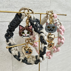 シェイカーキーホルダー 猫 花 シャカシャカキーホルダー その他