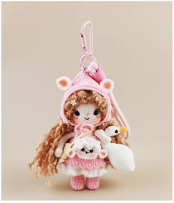 毛糸 手作り 編みぐるみ キーホルダー バッグチャーム 誕生日
