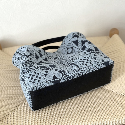 ⚮̈ミナペルホネン forest tile navy ヌッピバッグ トートバッグ