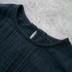 ショートガーゼロンT/ブラック/知多木綿3重ガーゼ 12枚目の画像