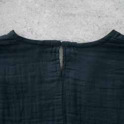 ショートガーゼロンT/ブラック/知多木綿3重ガーゼ 13枚目の画像