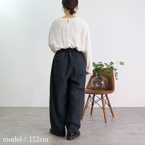 ショートガーゼロンT/生成り/知多木綿3重ガーゼ 10枚目の画像