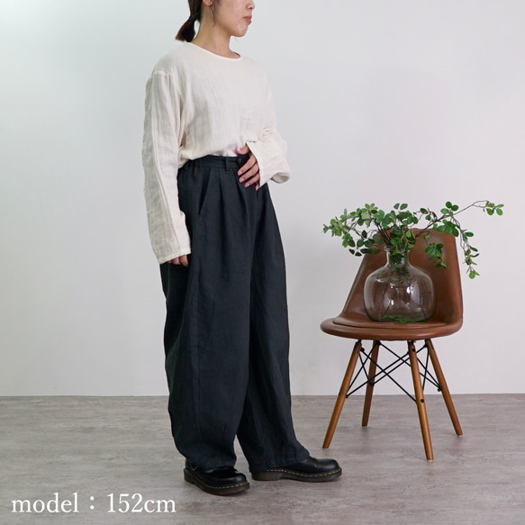 ショートガーゼロンT/生成り/知多木綿3重ガーゼ 9枚目の画像