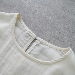 ショートガーゼロンT/生成り/知多木綿3重ガーゼ 12枚目の画像